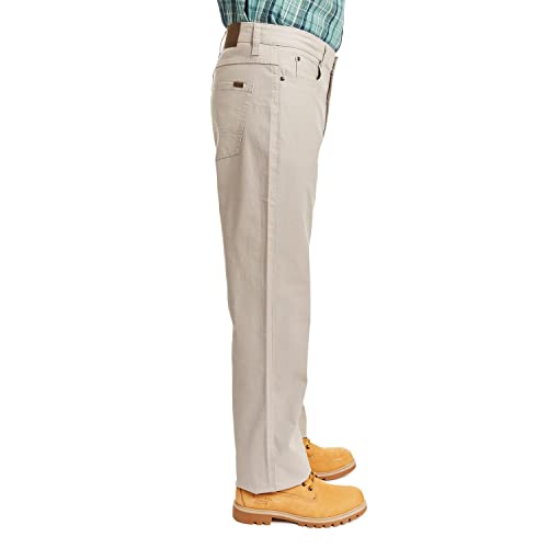 Smith's Workwear Mens 5 Pocket Canvas Stretch Pants, Light Stone, 36W X 34L Us #TOP1