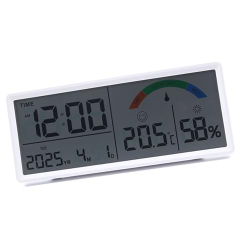Réveil numérique à grand écran LCD lisible pour éviter les retards avec fonction snooze - 2