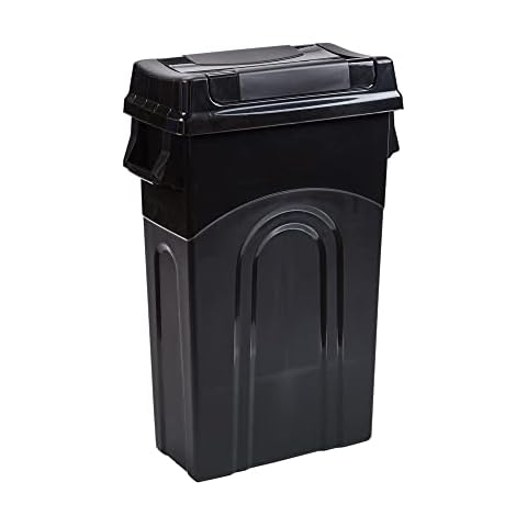 United Solutions Highboy Waste Container with Swing Lid Cover