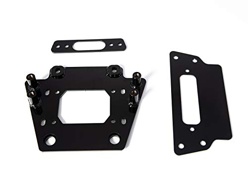 Winch eléctrico SuperATV 4500 lb Black Ops para Kawasaki Teryx KRX miniatura 2