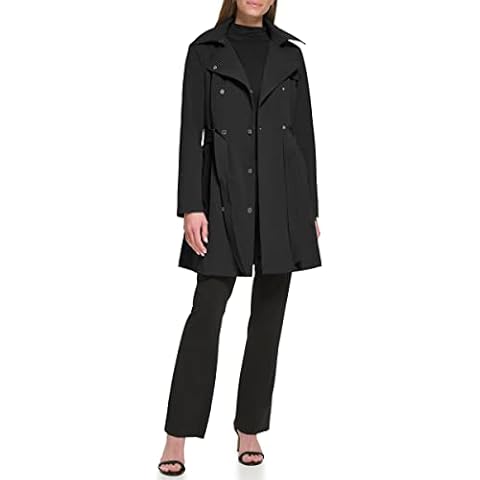 Calvin Klein Women's Double Breasted Trench Coat Cover