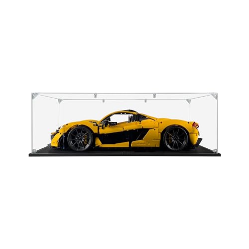 SONGLECTION Acrylic Display Case for LEGO McLaren P1 #42172, Dustproof, Clear