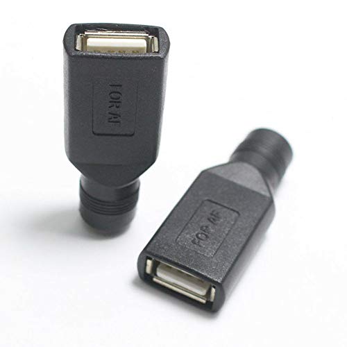 Acxico adaptador conector USB a DC 5.5x2.1 mm, 4 piezas miniatura 5