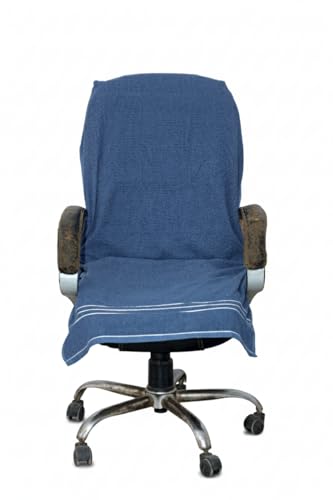 Image of ROMAN HOME 100% Superfine Cotton Solid Large Luxury Office Chair Towel with Tie Knot 450 GSM - (Pack of 1) Original Product AS PER Picture Shown (1, ch Gary, Medium)