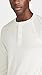 Faherty Men's Cloud Long Sleeve Henley, Ivory Heather, White, XL