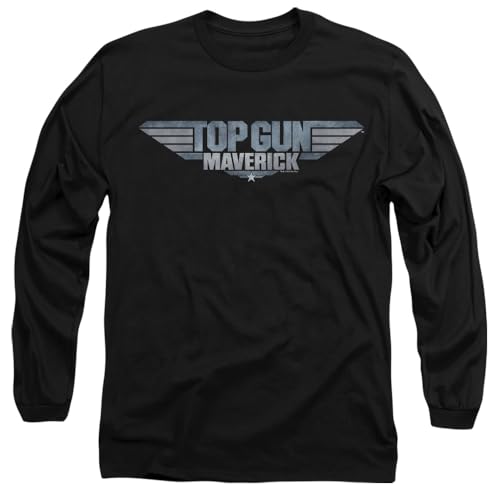 T-Shirt Top Gun Maverick manches longues vêtement homme en coton col rond