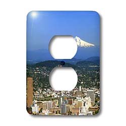 Cache-prise 2 pour USA motif Portland Oregon et Mt Hood décoratif