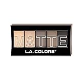 L.A. Colors 5 Color Matte Eyeshadow, Nude Suede, 0.08 Ounce
