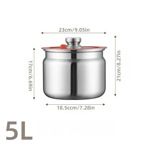 Récipient stockage grains café 5L avec soupape échappement inox