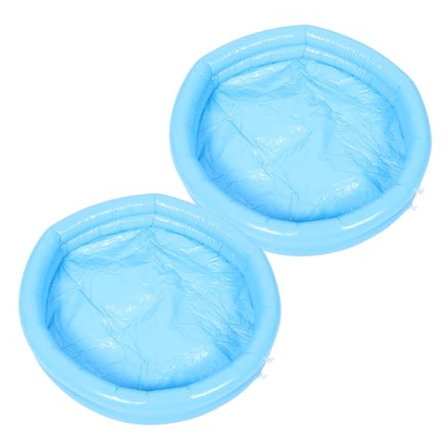 SHERCHPRY 2pairs Inflatable Footbath Portable Wash Basin for Spa Pedicure Foldable Foot Spa Bath Tub Foot Soaking Basin Pump Set Random Color