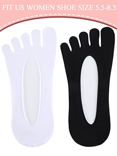 Bencailor 10 Pairs Women Toe Socks No Show Low Cut Socks with Toes Separated for Women Men Athletic Running3