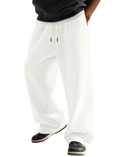 Oakgarden Teen Boys Sweatpants Wide Leg Baggy Pants Open Bottom