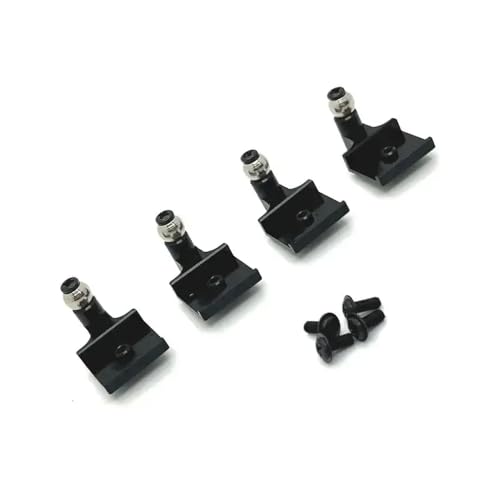 Support de tour de choc en métal C64 pour mise à niveau robuste de châssis RC noir