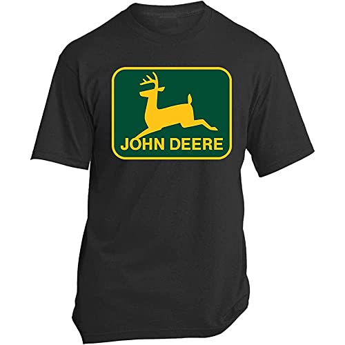 Distressed Retro, Logo, John, Deere, T-Shirt,Unisex T-Shirt (X-Large)