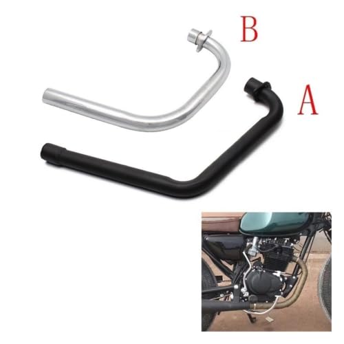Ligne d'échappement de queue CG125 finition chrome pour accessoires de moto - 3
