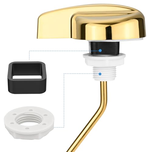 Image of Compatible with TOTO Toilet Handle Replacement Parts Kit, Universal THU068#CP Trip Lvr for St743S Side Mount Toilet Flush Tank Lever Handle for TOTO Kohler Toilet Tank, 1-Pack Shiny Gold
