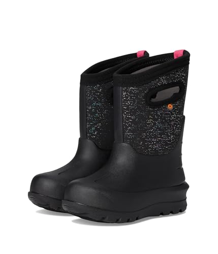 Bogs Neo-Classic Metallic Fleck (Toddler/Little Big Kid) Rain Boot, Black Multi, 10 US Unisex
