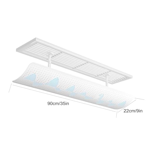 Déflecteur d'aération réglable pour supprimer les courants d'air froid du plafond