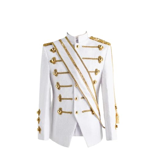 Men's Tuxedo Style Suit Jacket Lightweight Slim Fit Performance Coat for Wedding or Party Wear