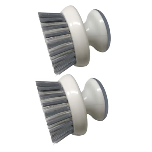 OFFIGAM 2個 食器洗いブラシ ハンドル付き 油汚れ防止 キッチン用鍋 皿洗浄ブラシ 人間工学デザインで快適グリップ 多用途クリーン用