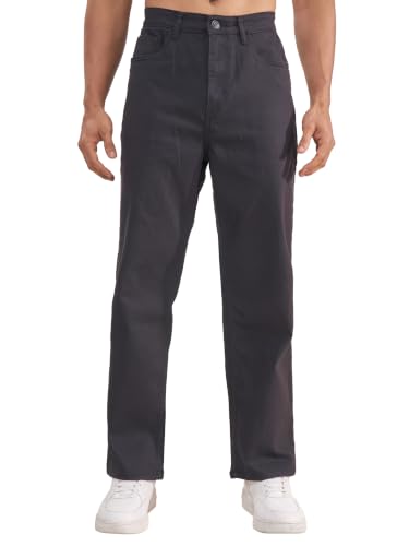 Image of Highlander Men Men's Straight Relaxed Fit Jeans | Stretchable | Everyday Comfort & Style| Jeans for Man|Premium Cotton Blend