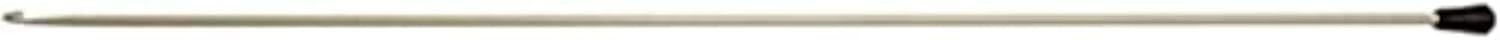KnitPro Grey Aluminum Tricot/Afghan Traditional Crochet Hook | 3 mm