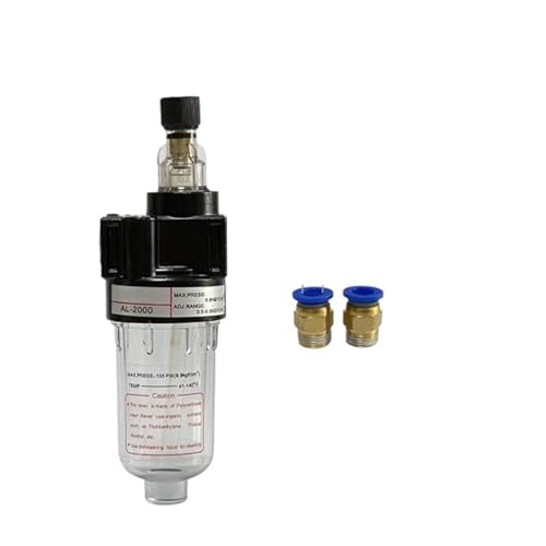 Régulateur de lubrification AL2000 avec raccord 4mm pour système pneumatique 1/4 pouce