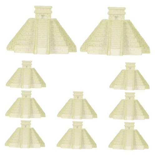 PRETYZOOM 10stücke Kreative Dekorative Ornamente Mini-harzpyramide...