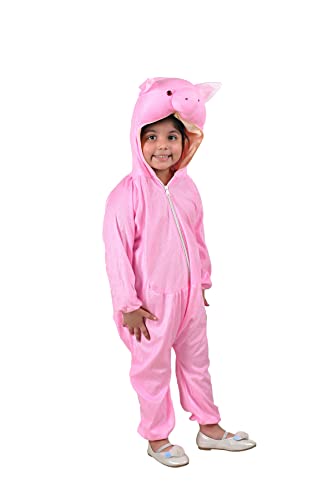 Image of BookMyCostume Pig Sooar Animal Kids Fancy Dress Costume 7-8 years