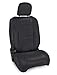 PRP Seats B040-01 Front Seat Covers for Jeep Wrangler JLU, 4 door; Jeep Gladiator JT; Rubicon (Pair) - Black with Red Stitching