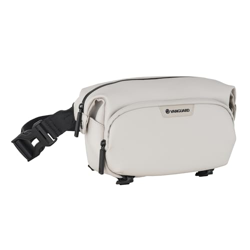 Image of Vanguard VEO Lite W3L Camera & Everyday Waist Pack (Cream) - 3L Capacity, Fits Mirrorless Camera + Accessories, Tripod Strap, Adjustable Wear, Easy-Clean Water-Resistant Design