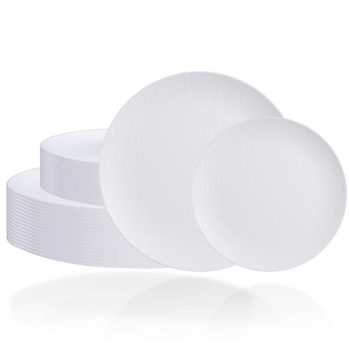 WONDERFUL 32pcs White Plastic Plates Reusable Unbreakable Dinnerware Set Dishes Set Dishwasher Safe Outdoor Plates Includes:16 Dinner 10 WONDERFUL 32pcs White Plastic Plates Reusable Unbreakable Dinnerware Set Dishes Set Dishwasher Safe Outdoor Plates Includes:16 Dinner 10