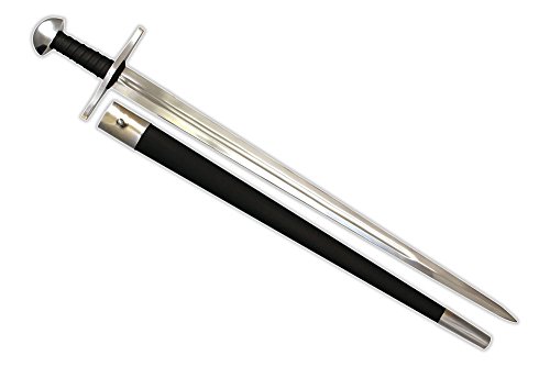 Medieval Warrior 9Th Century Razor Sharp Full Tang Viking Sword W/Leather Sheath #TOP1