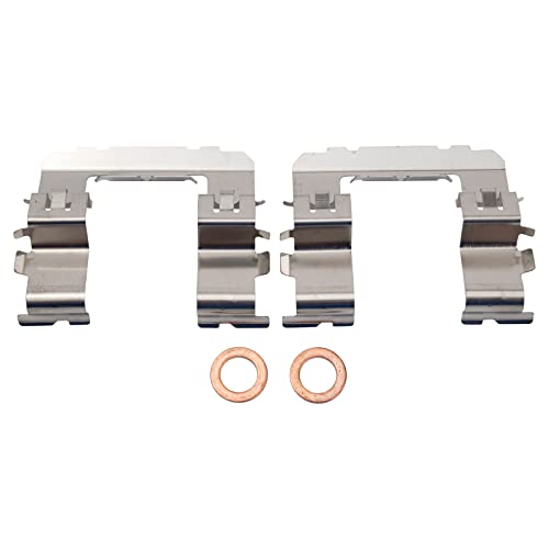 TRQ Front and Rear Brake Caliper Set Zinc Coated Brackets Hardware Compatible with 2008-2011 Subaru Impreza by TRQ - Image 5