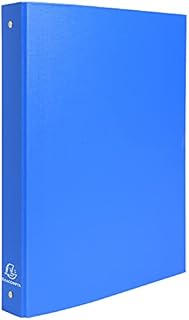 Exacompta - ref. 51471E - 1 Rigid PP binder - 4 round rings, diameter 30 mm - Spine 40 mm - External dimensions: 32 x 26 cm - A4 file format - Colour: light blue