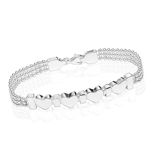 Image of TRUESILVER ACPL Pure Sterling Silver Bracelet for Women | BIS Hallmarked 925 Silver Bracelets Jewellery Gift for Birthday Wedding Anniversary