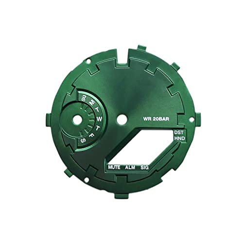 Caisoak MOD Kit Watch Dial Watch Face �݊��J�V�Ig-shock GA2100 ga-2100 ga-2110�����Չ����p�[�c �r���v�_�C���� �r���v�p�[�c �E�H�b�` �A�N�Z�T���[ �J�X�^���_�C�A�� (�ΐF�̑��z�e�N�X�`