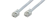 4 Core câble 2 m RJ11 mâle vers prise câble – routeur/modem Haut débit Lead – filtre téléphone ADSL/FAX – Cablefinder