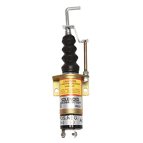 Booso 1502-12C7U2B2S1 SA-3405T 366-07197 2 PIN 12V Stop Solenoide Electrovalvula - Solenoide interrumpido para solenoide eléctrico Exchavator,
