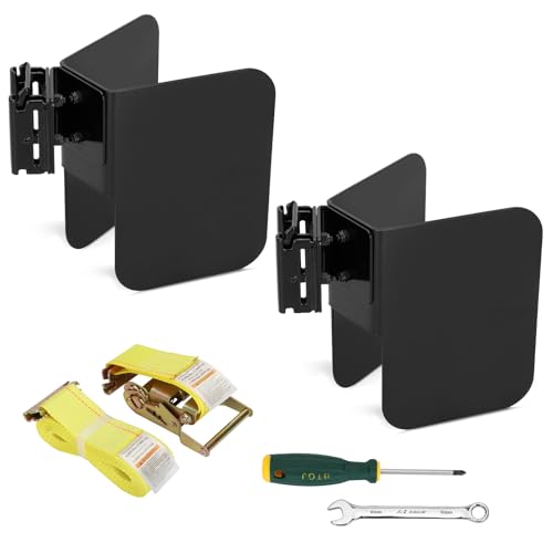 Image of Saranna E-Track Wheel Chock for E-Track /X-Track System |E Track Motorcycle Wheel chocks for Dirt Bikes|E-Track Accessories for Enclosed Trailer 2 Pack