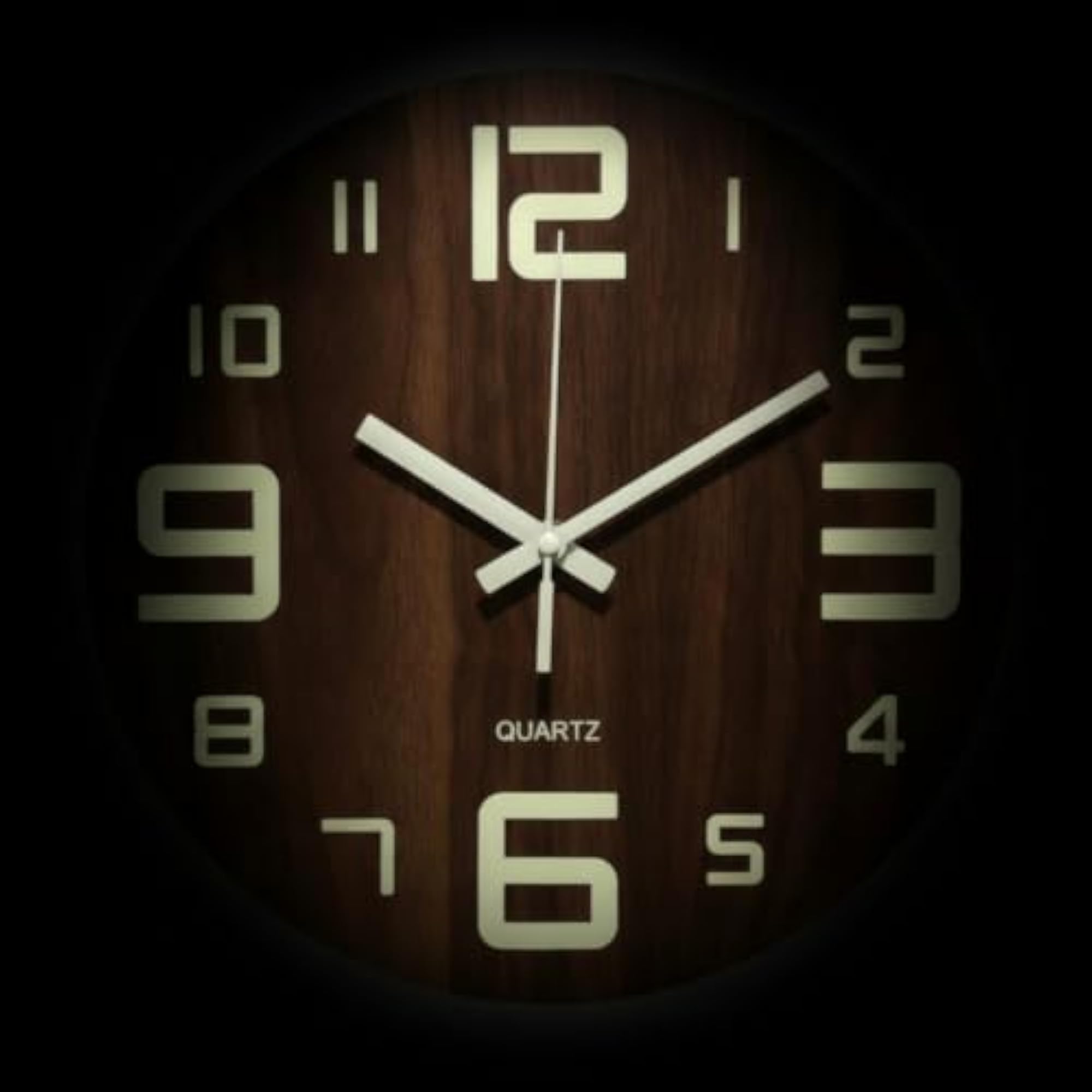 Non-Ticking Silent Wall Clock Round Luminous