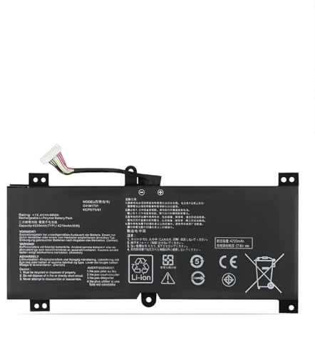 Image of WeFly C41N1731 Laptop Battery Replacement for Asus ROG Strix Scar II GL504 GL504GW GL504GS GL504GM GL504GV G515 G515GV G515GW G715GV G715GW GL504GW-DS74 Series C41PNC5 4CIP5 /70 /81 15.4V 66Wh
