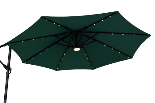Image of Invezo Garden Umbrella LED Side Pole Round Outdoor Patio Umbrella (9ft diameter) Patio outdoor /Big Size Outdoor /Balcony Umbrella.