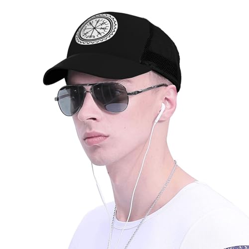 Viking Vegvisir Compass Mesh Baseball Cap - Classic Adjustable Peaked Cap, Trucker Hat for Men and Women4