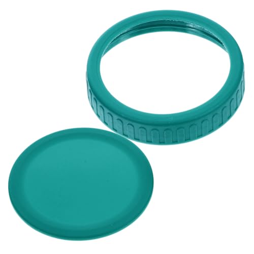 COLLBATH 1 Set Airtight Wide Mouth Mason Jar Silicone Lid Replacement Leak Jar Cover with Food Grade Silicone for Easy Use and Freshness