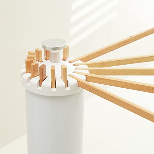 JOOM Tripod Clothes Drying Rack, Garment Rack Portable and Foldable Space Saving Laundry Drying Rack - Drying Rack Clothing Floor Folding Balcony Bedroom Household Wooden by JOOM - Image 6