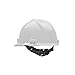 MSA 10057441 V-Gard Cap Style Safety Hard Hat With 1-Touch Suspension | Polyethylene Shell, Superior Impact Protection, Self Adjusting Crown Straps - Standard Size in White