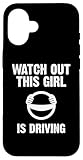 Photo Gallery attenzione questa ragazza sta guidando divertente nuovo driver ragazze custodia per iphone 16 Photo Gallery attenzione questa ragazza sta guidando divertente nuovo driver ragazze custodia per iphone 16
