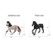 UANDME 8PCS Big Mare and Stallion Toy Figures, Plastic Horse Figurines, Animal Toys for Girls and Boys, Club Cake Topper Party Decoration