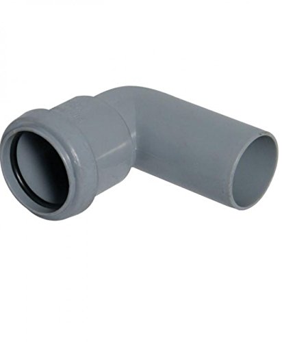 FLOPLAST 40mm Grey Pushfit Waste Pipe Conversion Bend